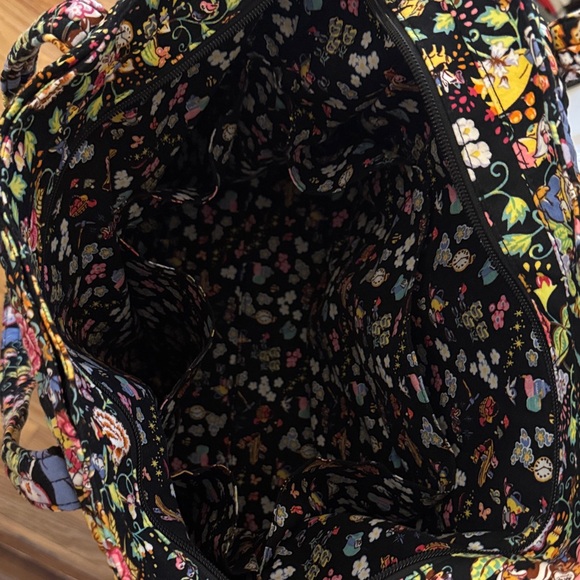 Vera Bradley Black Floral Tote - Picture 4 of 11